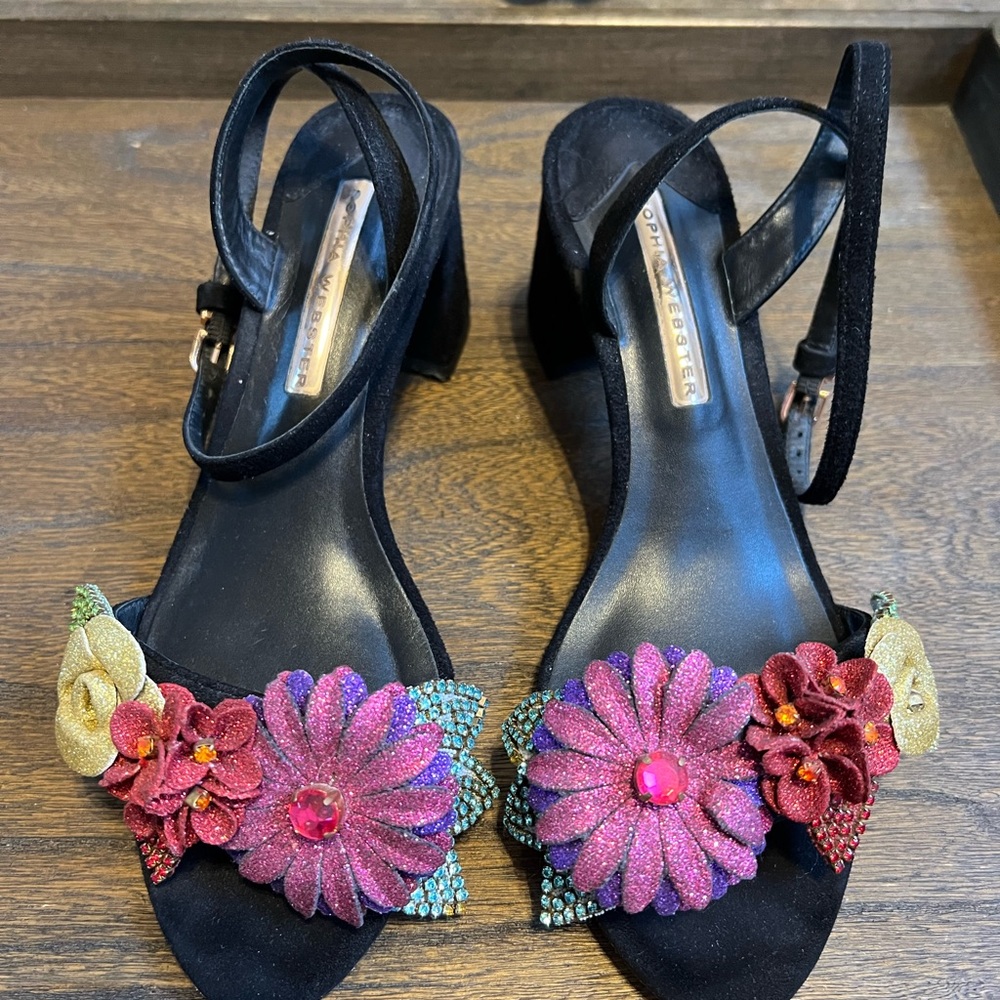 Crystal Sophia Webster sandals.